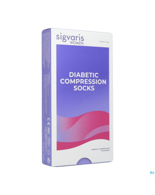 Sigvaris diabetic femme chauss. l long blanc