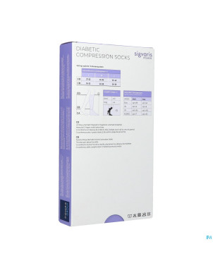 Sigvaris diabetic femme chauss. l long blanc