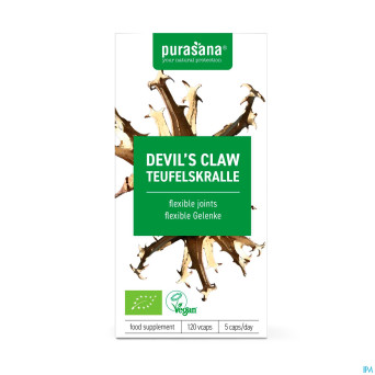 Purasana vegan harpagophylum 300mg bio  v-caps 120