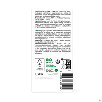 Purasana vegan harpagophylum 300mg bio  v-caps 120