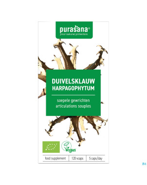 Purasana vegan harpagophylum 300mg bio  v-caps 120
