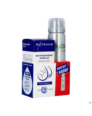 Axitrans roller peau norm.+axideo sport 75ml grat.