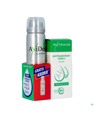 Axitrans roller peau sens.+axideo sport 75ml grat.