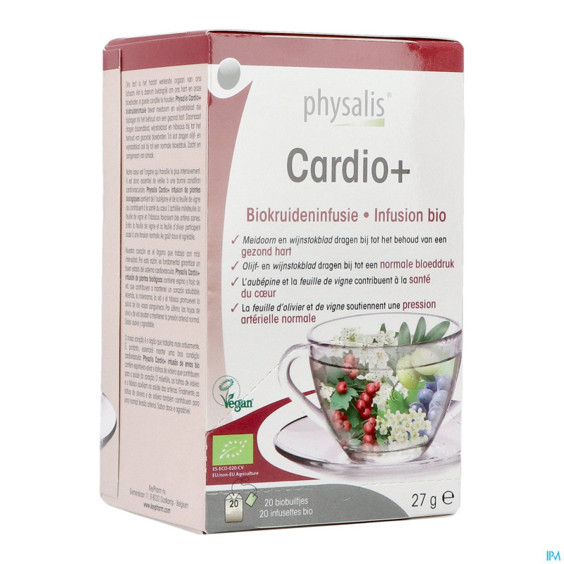 Physalis cardio+ infusion bio    sach 20