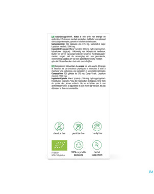 Purasana vegan maca 300mg bio    v-caps 120