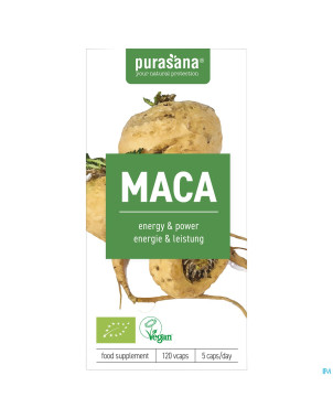 Purasana vegan maca 300mg bio    v-caps 120