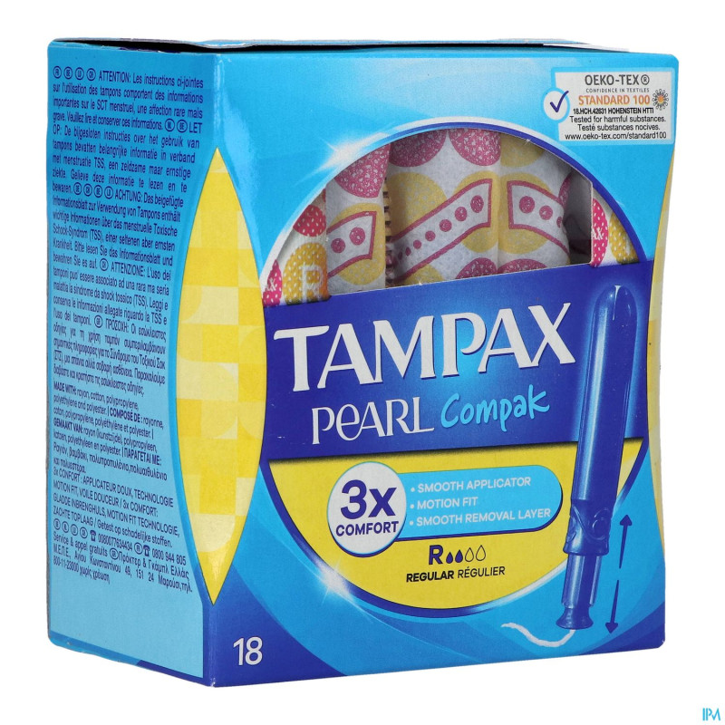 Tampax pearl compak regular    18