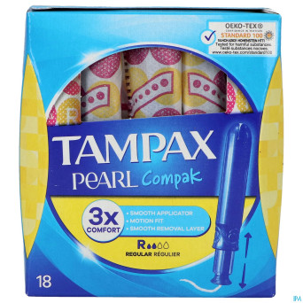 Tampax pearl compak regular    18