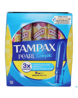 Tampax pearl compak regular    18