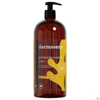Marque v dermasens gel dche surgras 3en1 agrumes1l