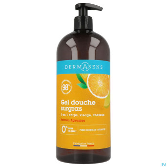 Marque v dermasens gel dche surgras 3en1 agrumes1l