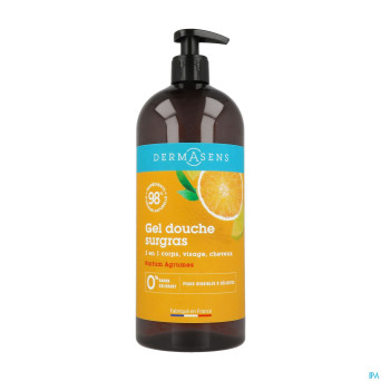 Marque v dermasens gel dche surgras 3en1 agrumes1l