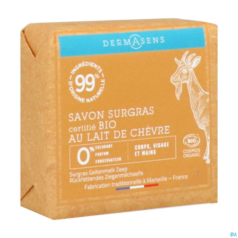 Marque v dermasens savon solide lait chev. bio100g