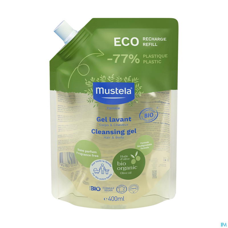 Mustela fam bio gel lavant eco recharge    400ml