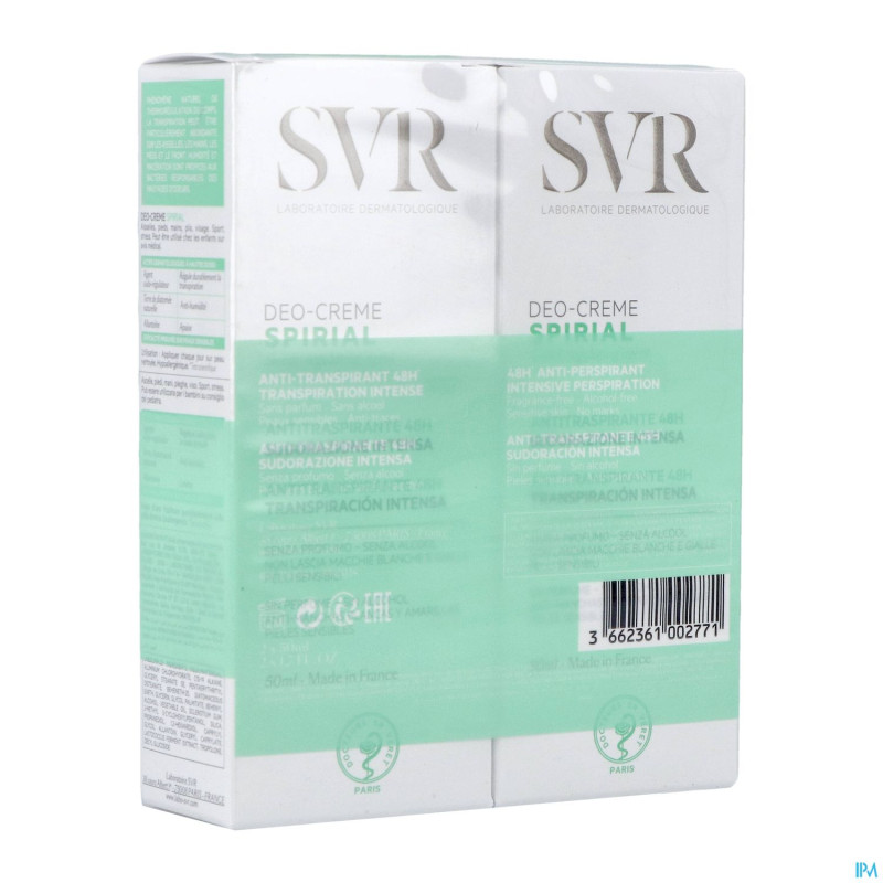 Svr spirial deo creme 2x50ml    nf