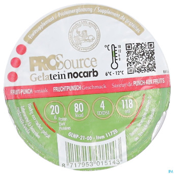 Prosource gelatein nocarb punchfruit20g prot.118ml
