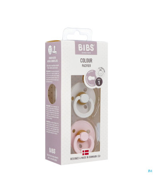 Bibs 1 sucette duo haze/blossom 2