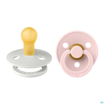 Bibs 1 sucette duo haze/blossom 2