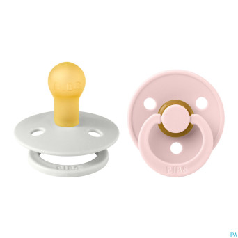 Bibs 1 sucette duo haze/blossom 2