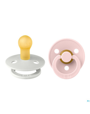 Bibs 1 sucette duo haze/blossom 2