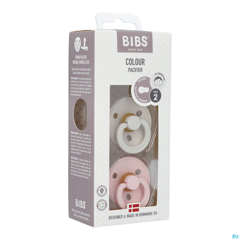 Bibs 2 sucette duo haze/blossom 2