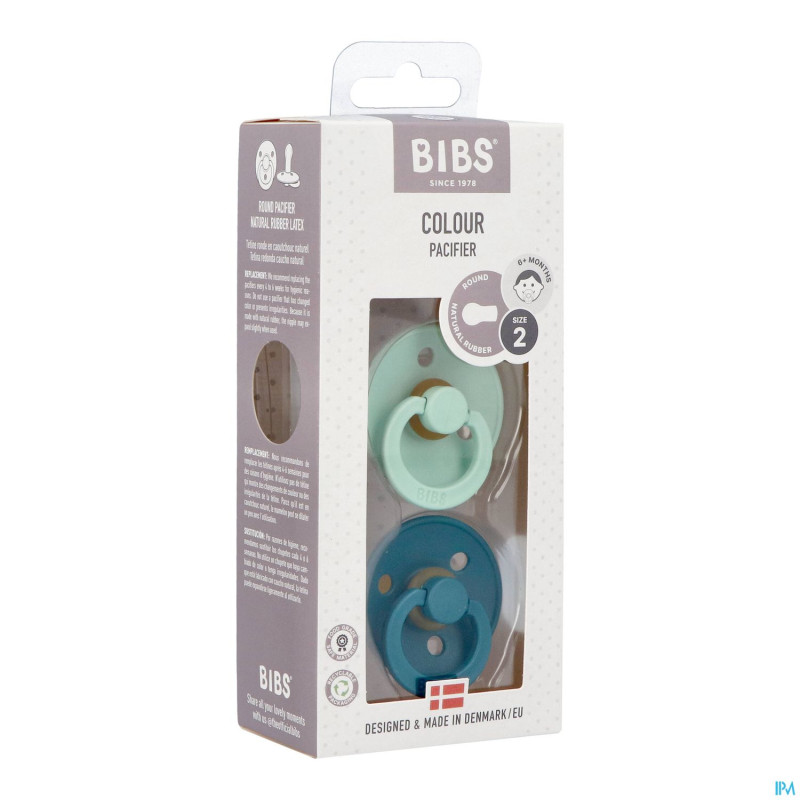 Bibs 2 sucette duo mint/forest lake 2