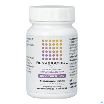 Resveratrol 100 forte v-caps 60    pharmanutrics