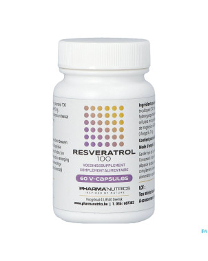 Resveratrol 100 forte v-caps 60    pharmanutrics