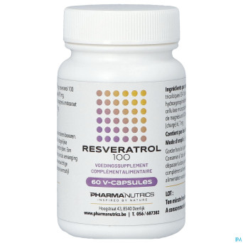 Resveratrol 100 forte v-caps 60    pharmanutrics