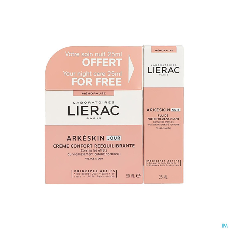 Lierac kit arkeskin cr jour 50ml + cr nuit 15ml