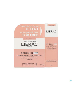 Lierac kit arkeskin cr jour 50ml + cr nuit 15ml