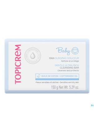 Topicrem baby mon 1er pain surgras douceur 150g nf