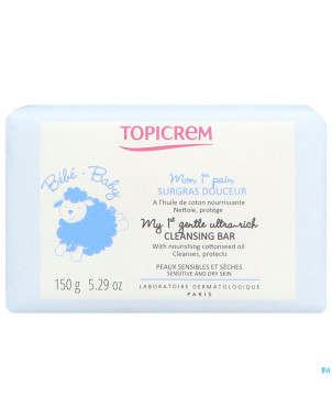 Topicrem baby mon 1er pain surgras douceur 150g nf