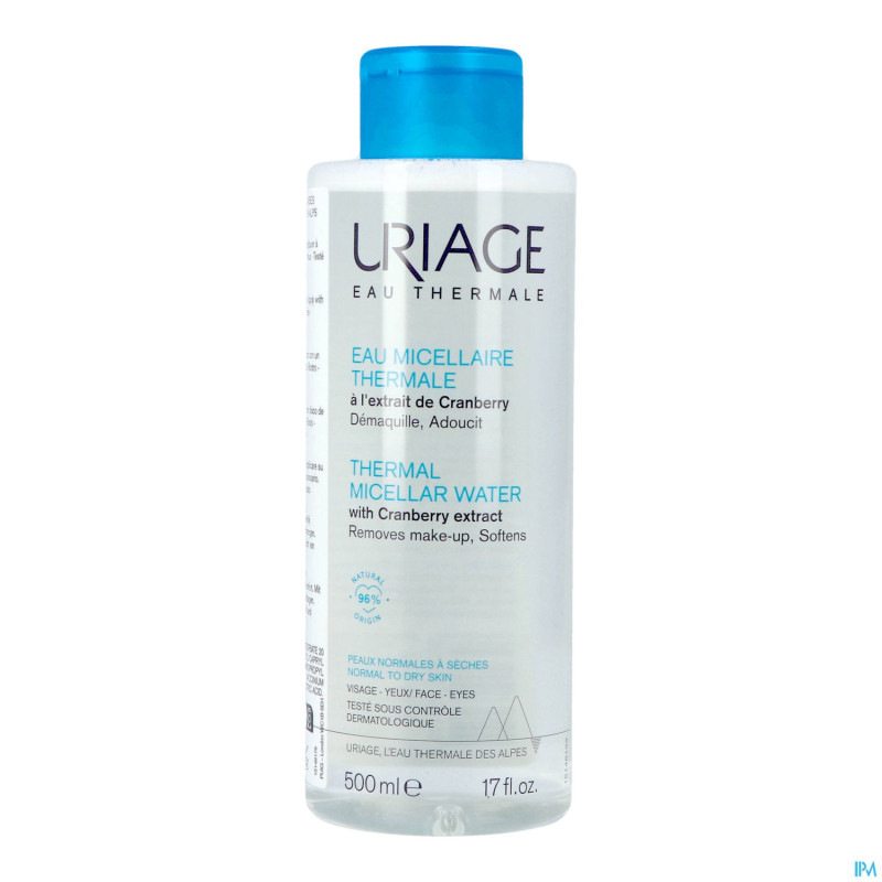 Uriage eau micc.thermale peaux norm. seches  500ml