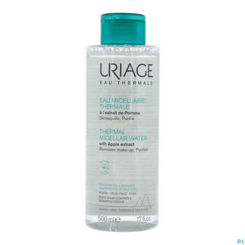 Uriage eau micc.thermale peaux mixtes grasse 500ml