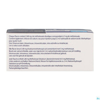 Ledertrexate  5mg/2ml sol inj fl inj  5