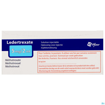 Ledertrexate  5mg/2ml sol inj fl inj  5