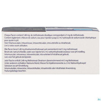 Ledertrexate  5mg/2ml sol inj fl inj  5