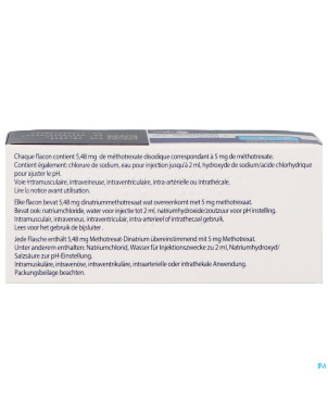 Ledertrexate  5mg/2ml sol inj fl inj  5
