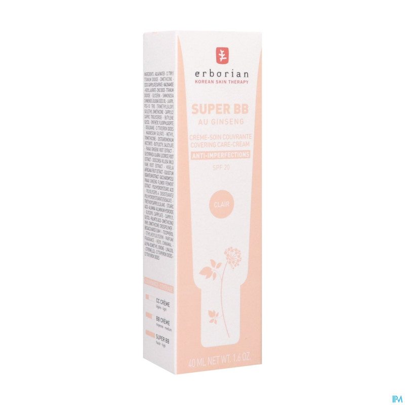 Erborian super bb clair 40ml