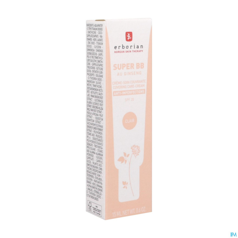 Erborian super bb clair 15ml