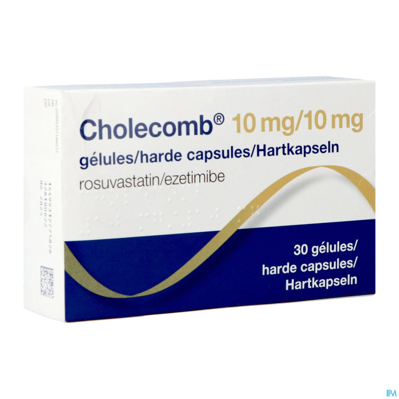 Cholecomb 10mg/10mg caps dur    30