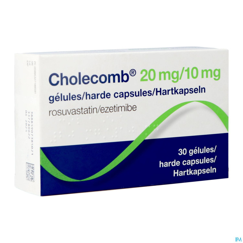 Cholecomb 20mg/10mg caps dur    30