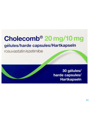 Cholecomb 20mg/10mg caps dur    30