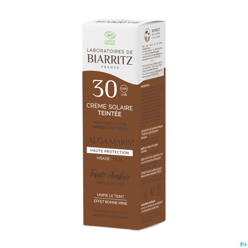 Alga maris creme sol.visage teintee ip30 ambr.50ml