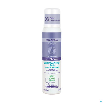 Jonzac rehydrate deo fraicheur 24h spray bio 100ml