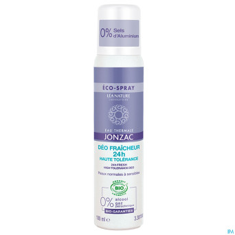 Jonzac rehydrate deo fraicheur 24h spray bio 100ml