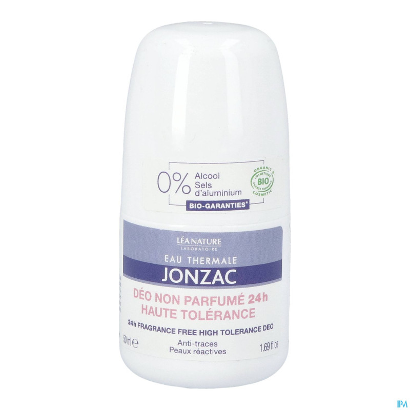 Jonzac reactive deo haute t. s/parfum 24h bio 50ml