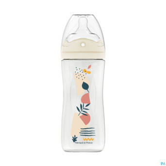 Dodie biberon a/colique teat&ring rose +6m   150ml