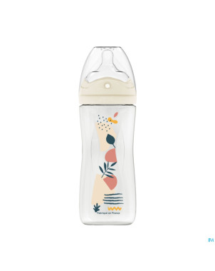 Dodie biberon a/colique teat&ring rose +6m   150ml